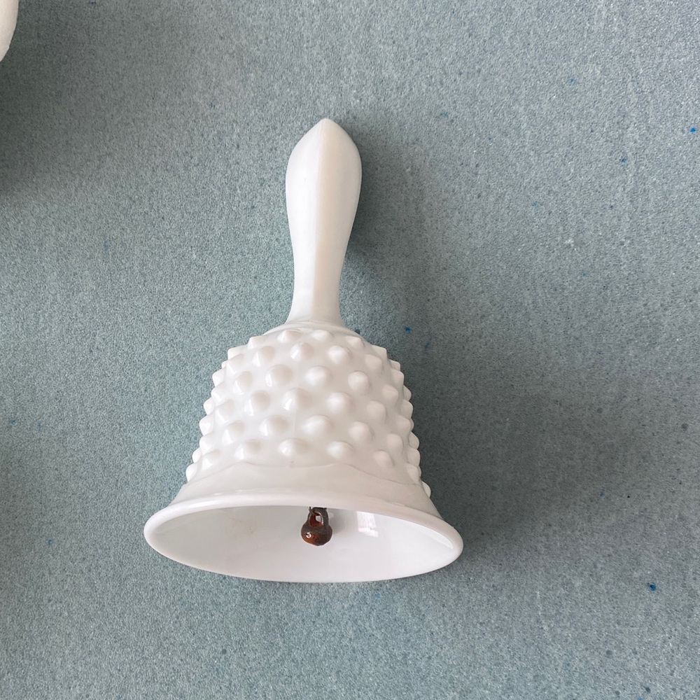 Classic White Ceramic Bell Wall Hanging